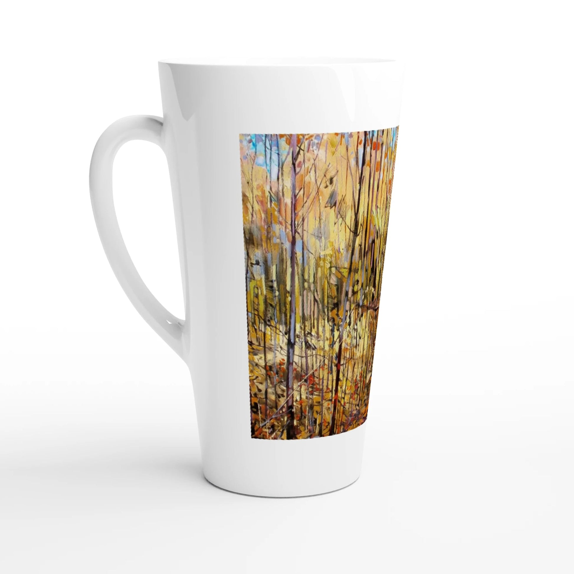 First trip - White Latte 17oz Ceramic Mug - eduardgurevich