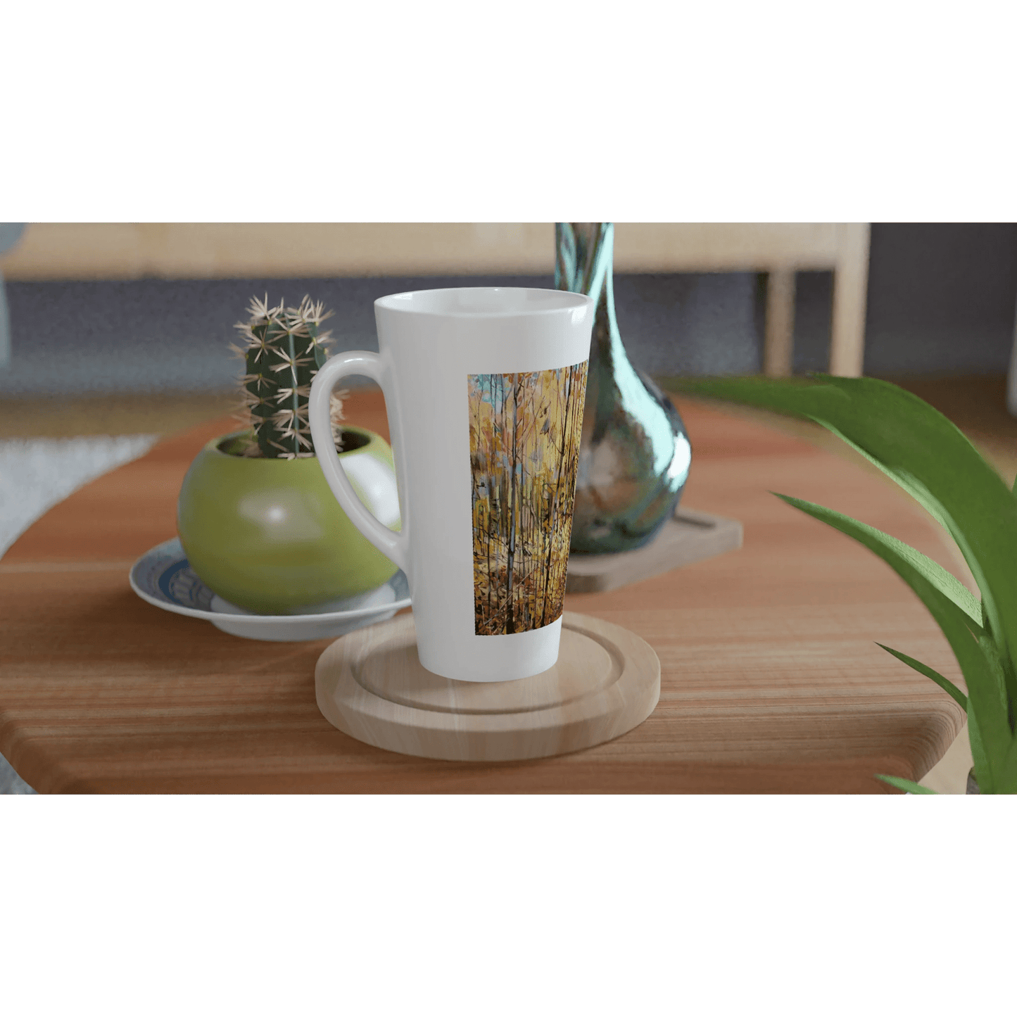 First trip - White Latte 17oz Ceramic Mug - eduardgurevich