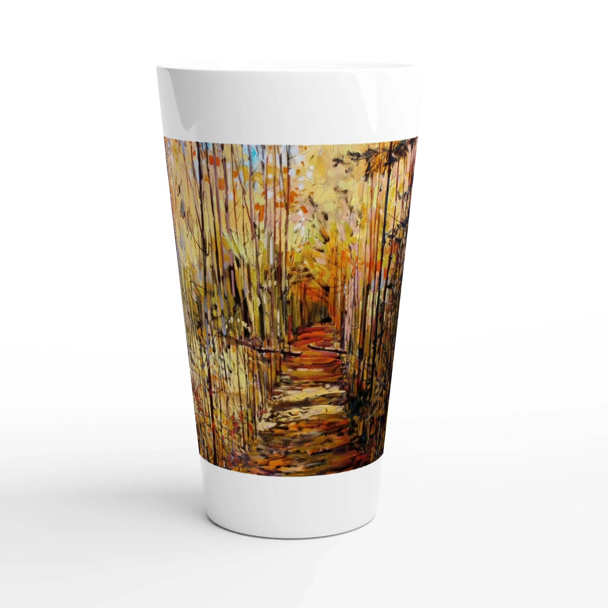 First trip - White Latte 17oz Ceramic Mug - eduardgurevich