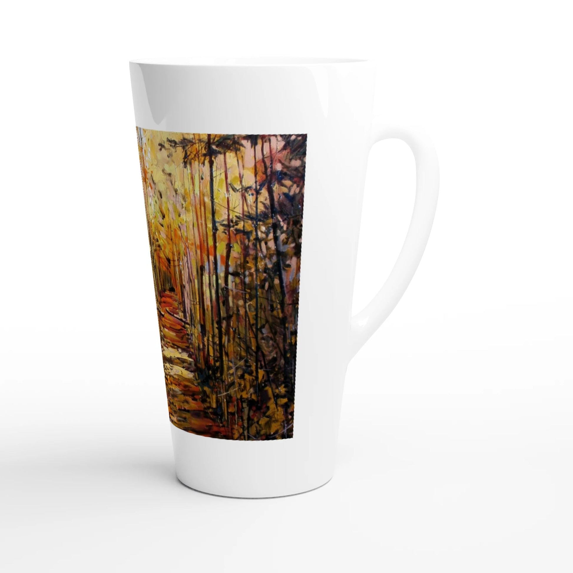 First trip - White Latte 17oz Ceramic Mug - eduardgurevich