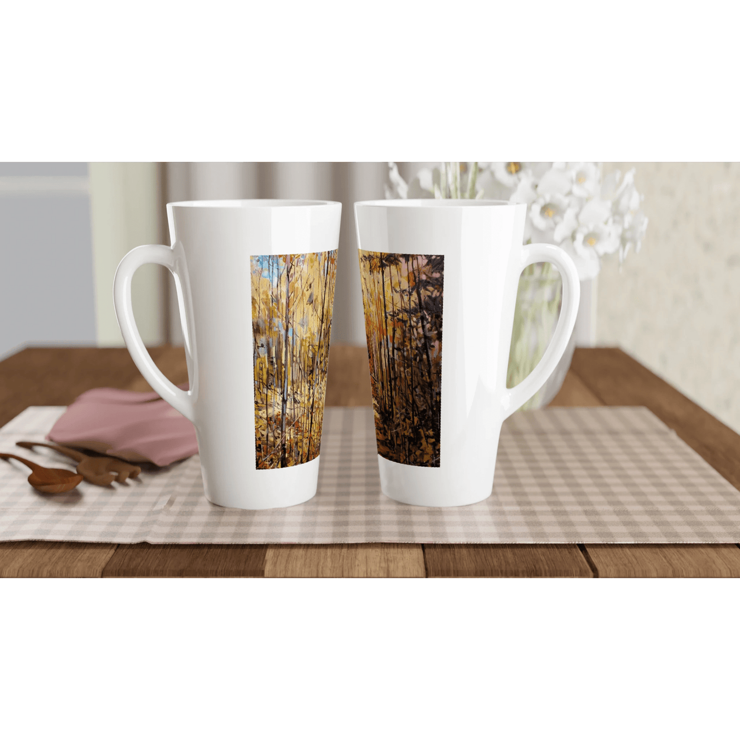 First trip - White Latte 17oz Ceramic Mug - eduardgurevich