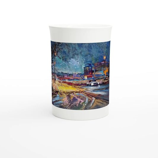 Fourth dimension - White 10oz Porcelain Slim Mug - eduardgurevich