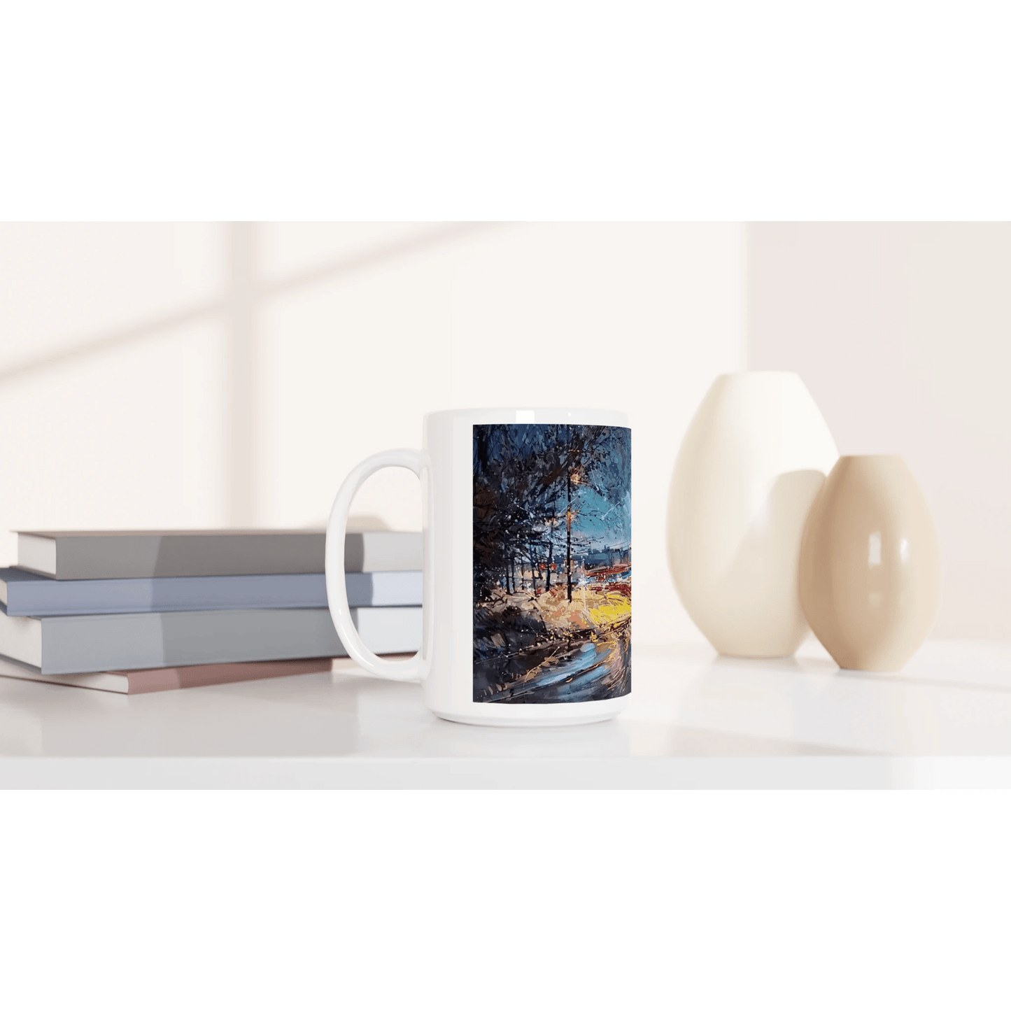 Fourth dimension - White 15oz Ceramic Mug - eduardgurevich