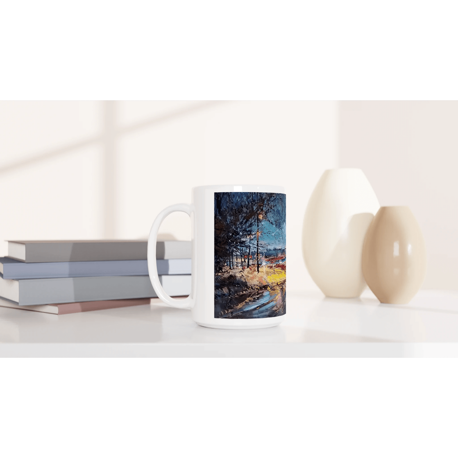 Fourth dimension - White 15oz Ceramic Mug - eduardgurevich