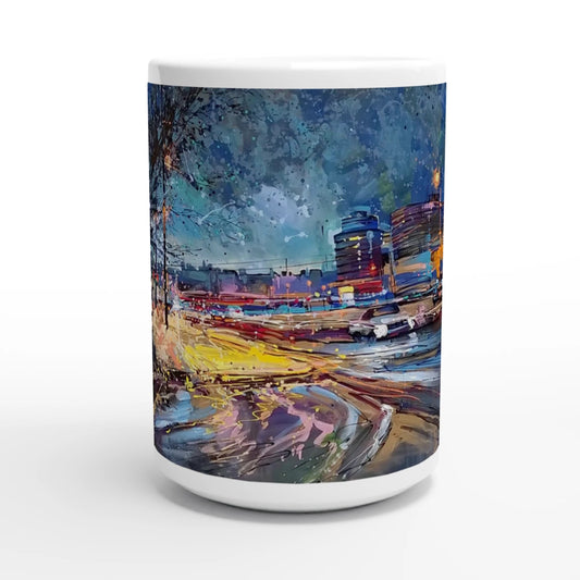 Fourth dimension - White 15oz Ceramic Mug - eduardgurevich
