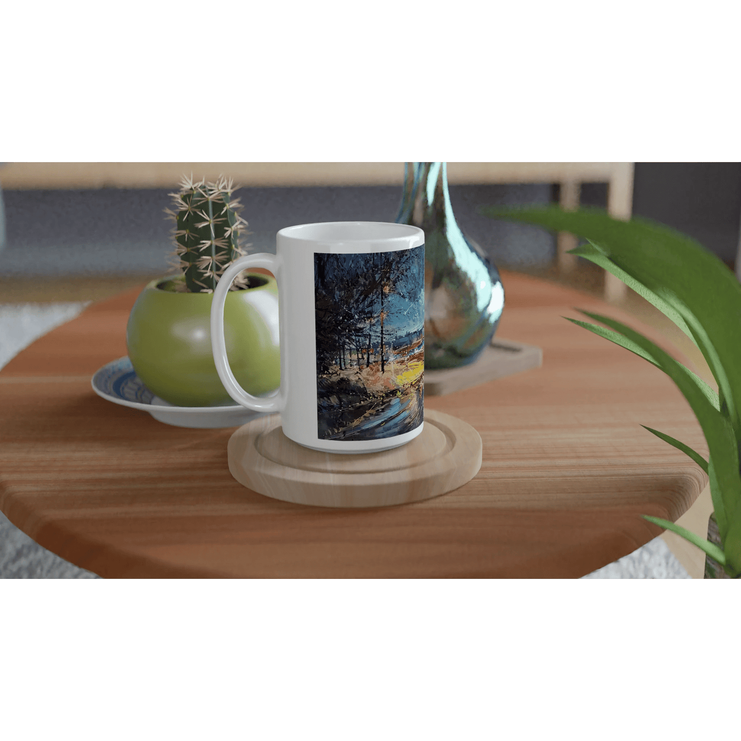 Fourth dimension - White 15oz Ceramic Mug - eduardgurevich