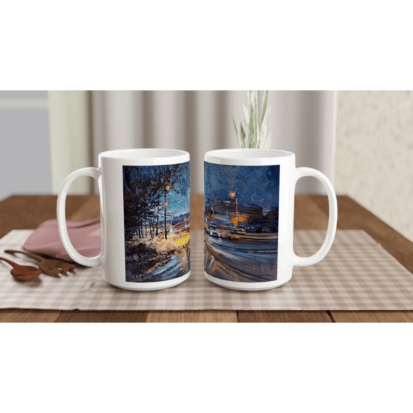Fourth dimension - White 15oz Ceramic Mug - eduardgurevich