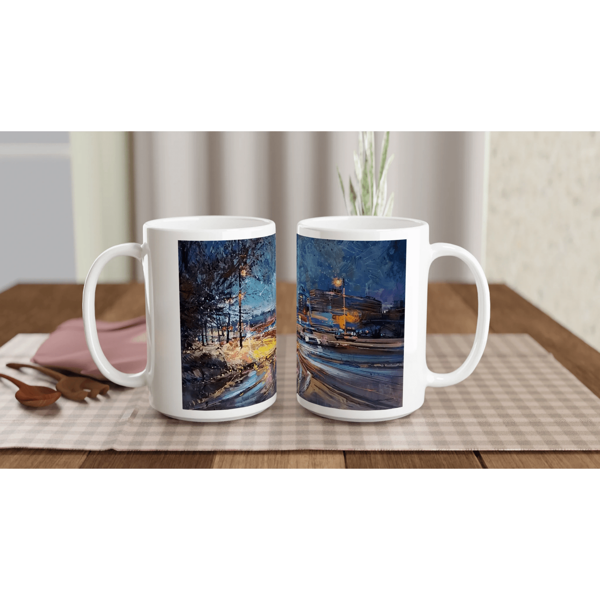 Fourth dimension - White 15oz Ceramic Mug - eduardgurevich