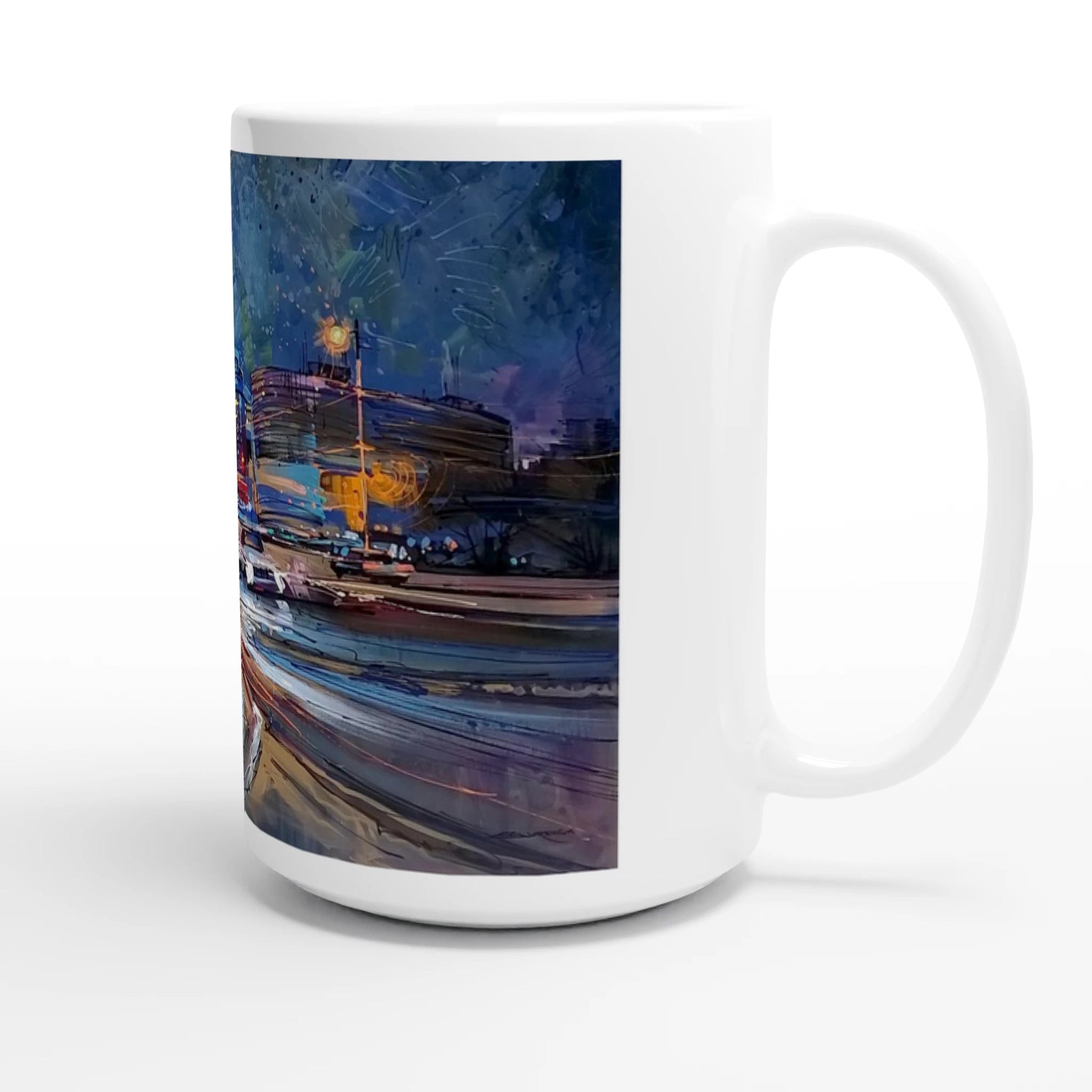 Fourth dimension - White 15oz Ceramic Mug - eduardgurevich