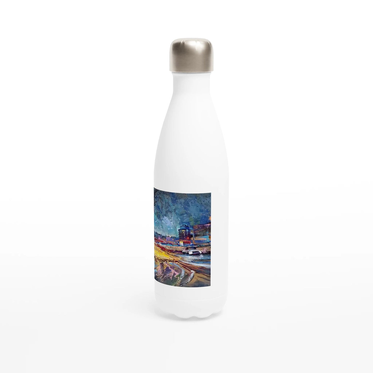 Fourth dimension - White 17oz Stainless Steel Water Bottle - eduardgurevich