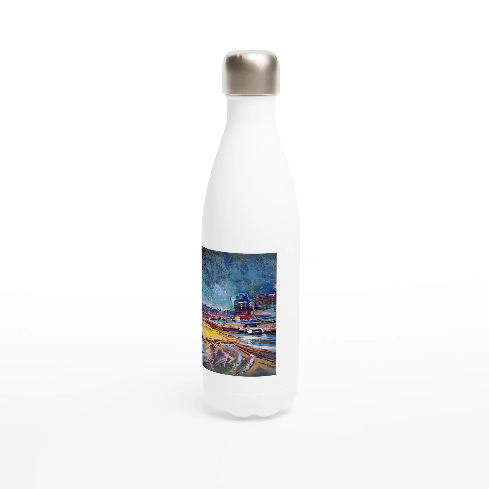 Fourth dimension - White 17oz Stainless Steel Water Bottle - eduardgurevich