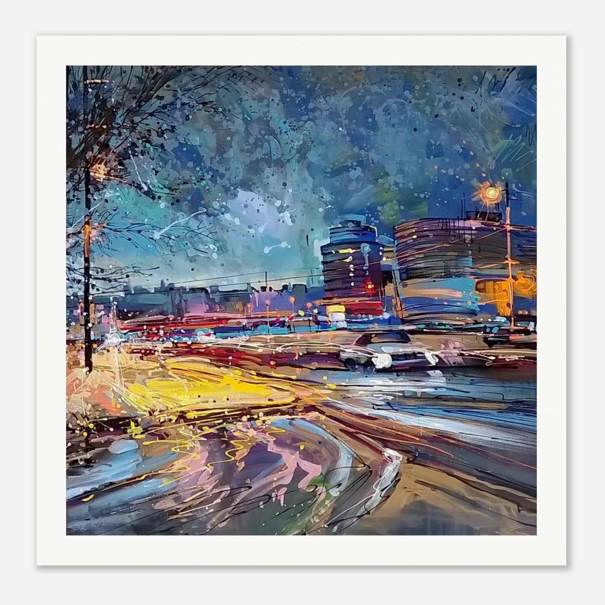 Fourth dimention - Museum - Quality Matte Paper Poster - eduardgurevich 35x35 cm / 14x14″