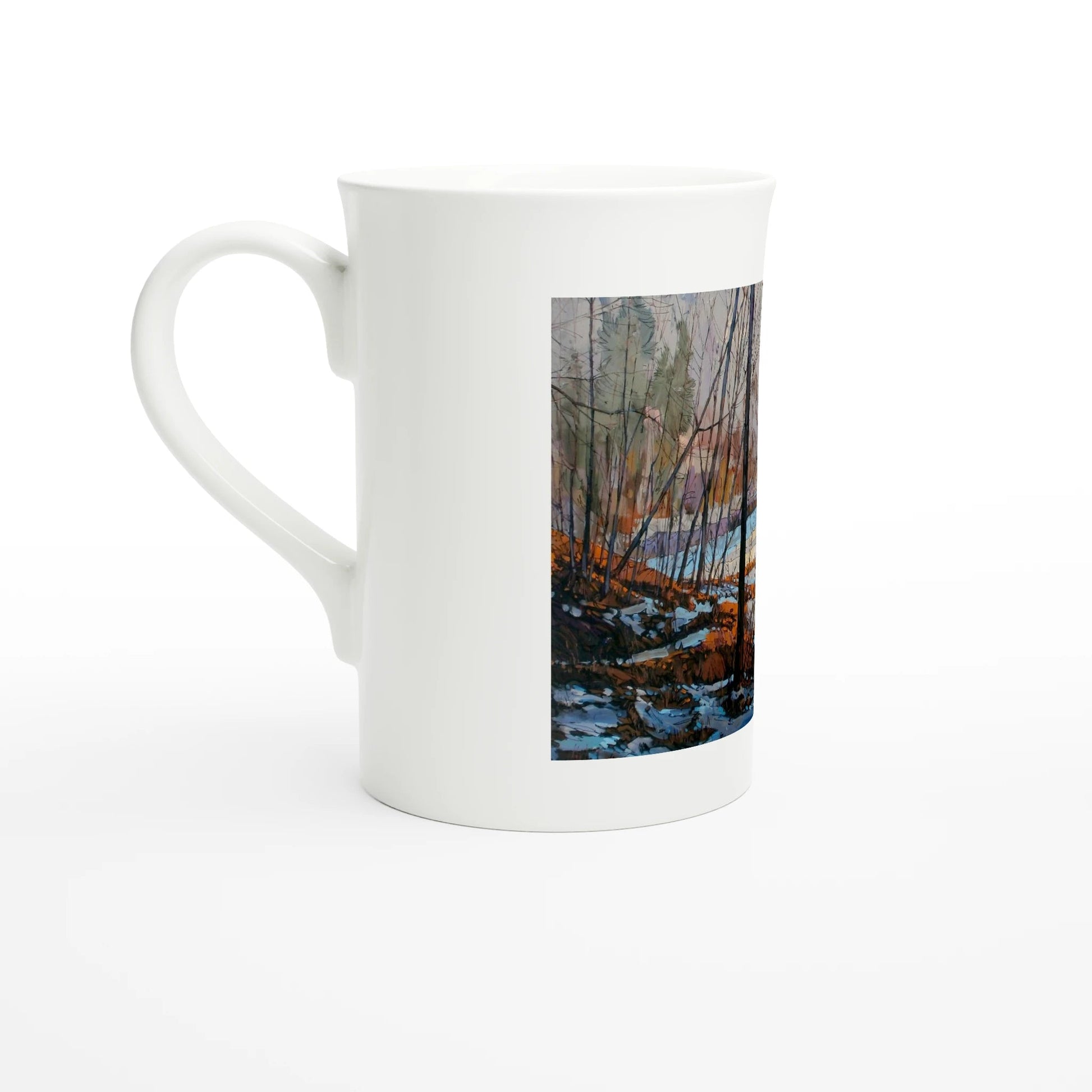 Frozen once again - White 10oz Porcelain Slim Mug - eduardgurevich