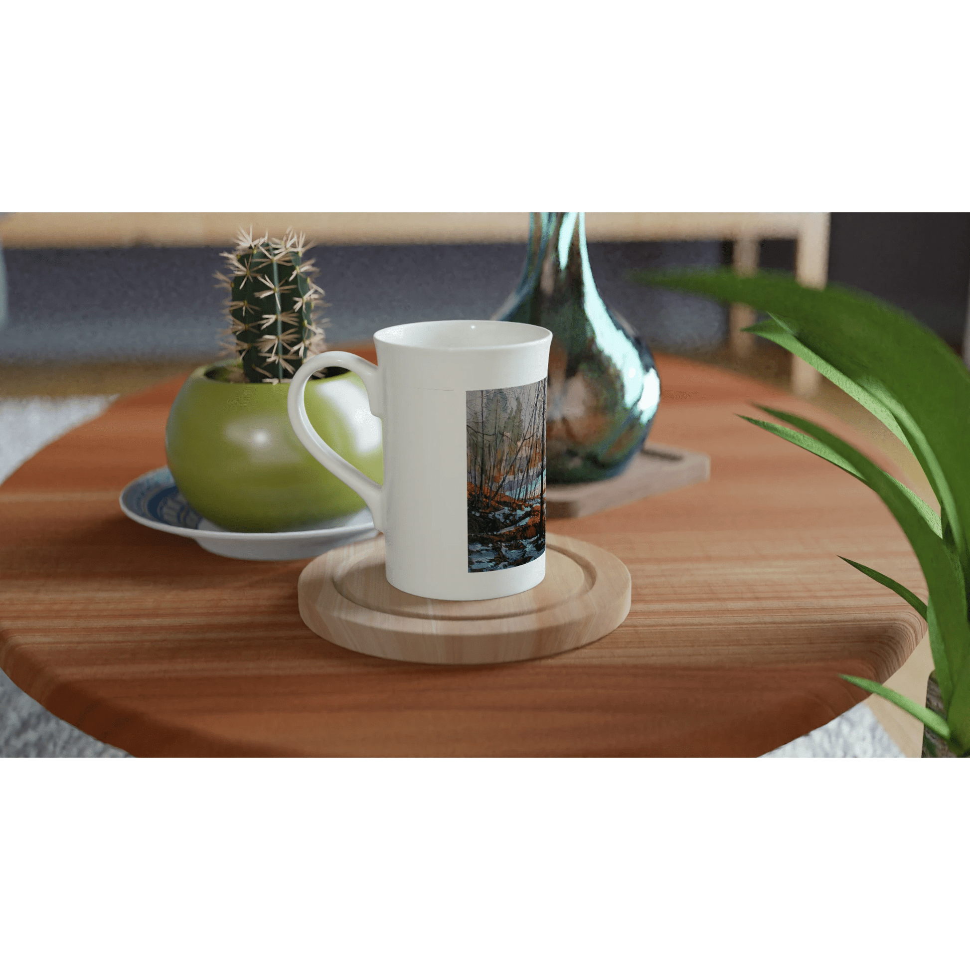 Frozen once again - White 10oz Porcelain Slim Mug - eduardgurevich