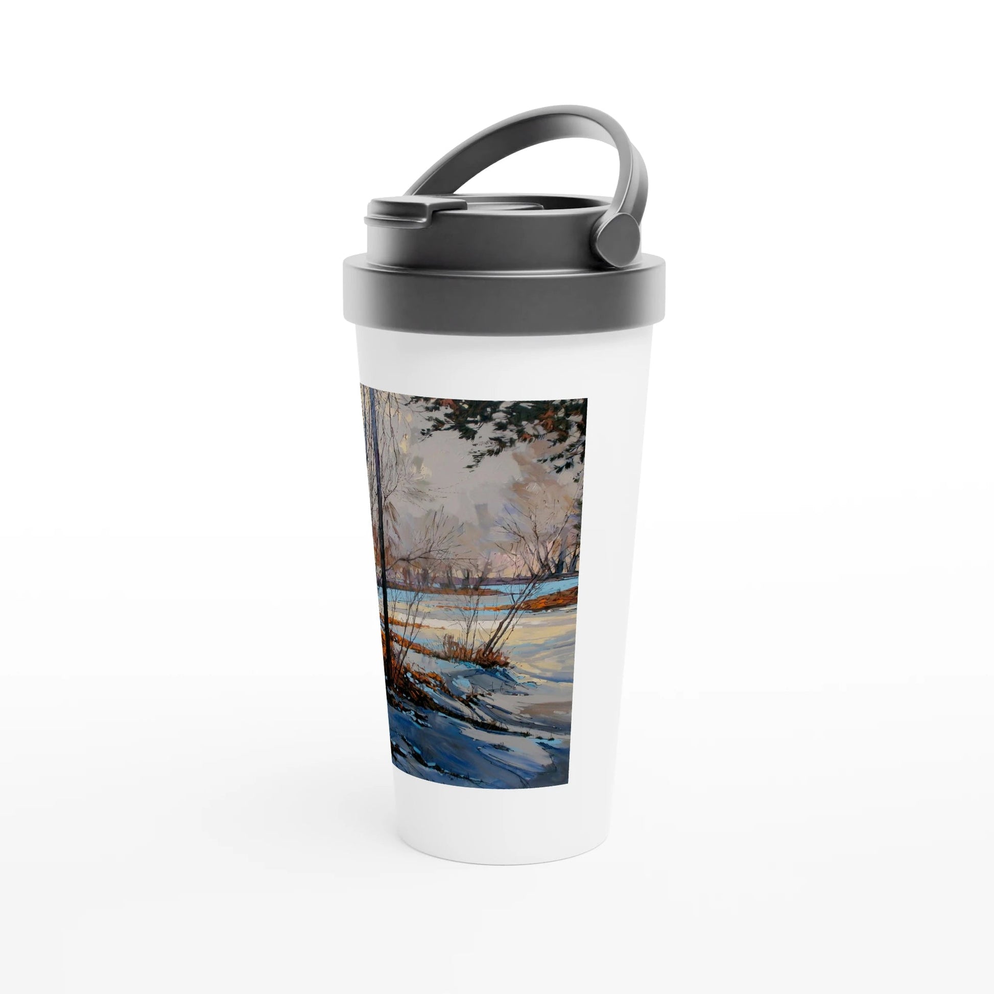 Frozen once again - White 15oz Stainless Steel Travel Mug - eduardgurevich