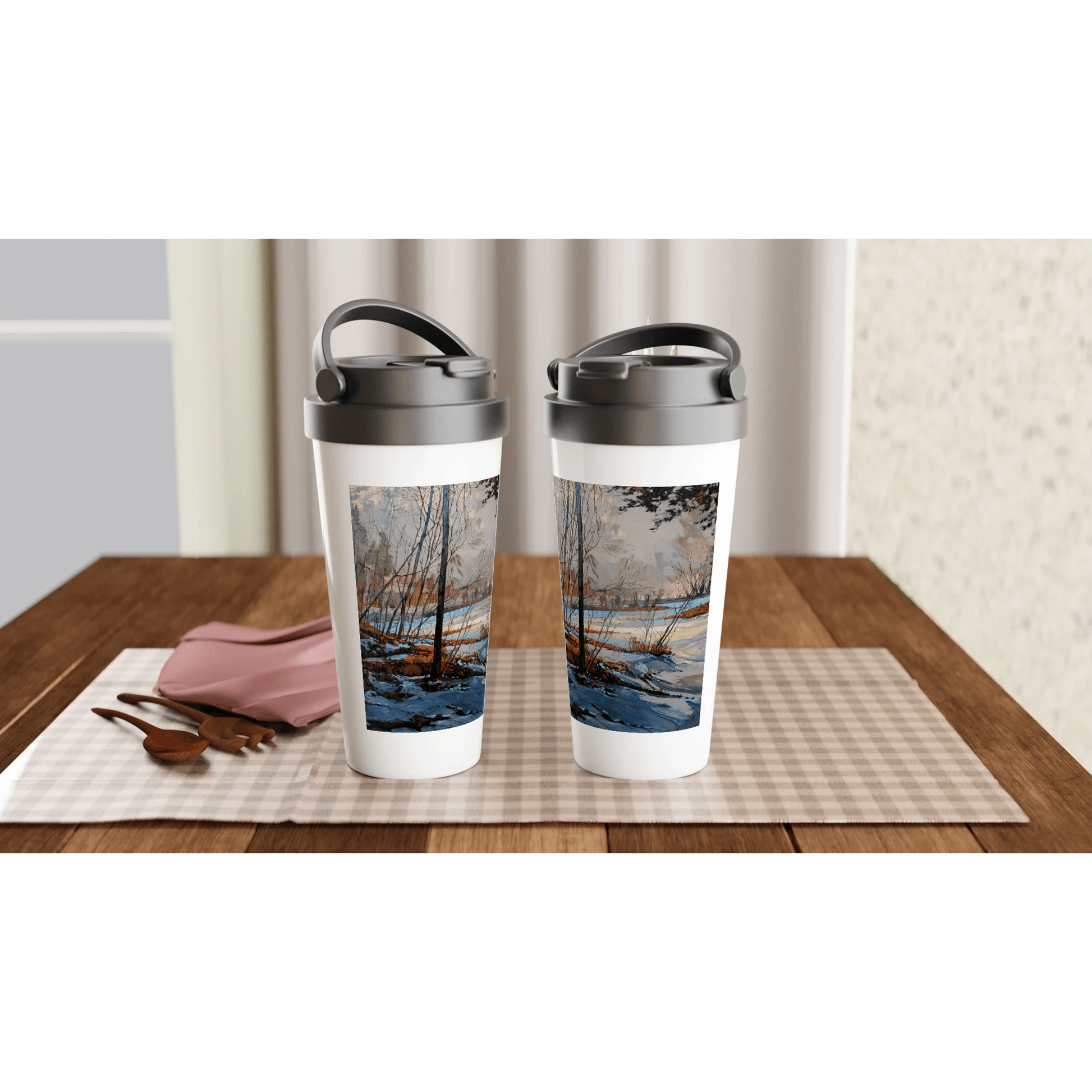 Frozen once again - White 15oz Stainless Steel Travel Mug - eduardgurevich