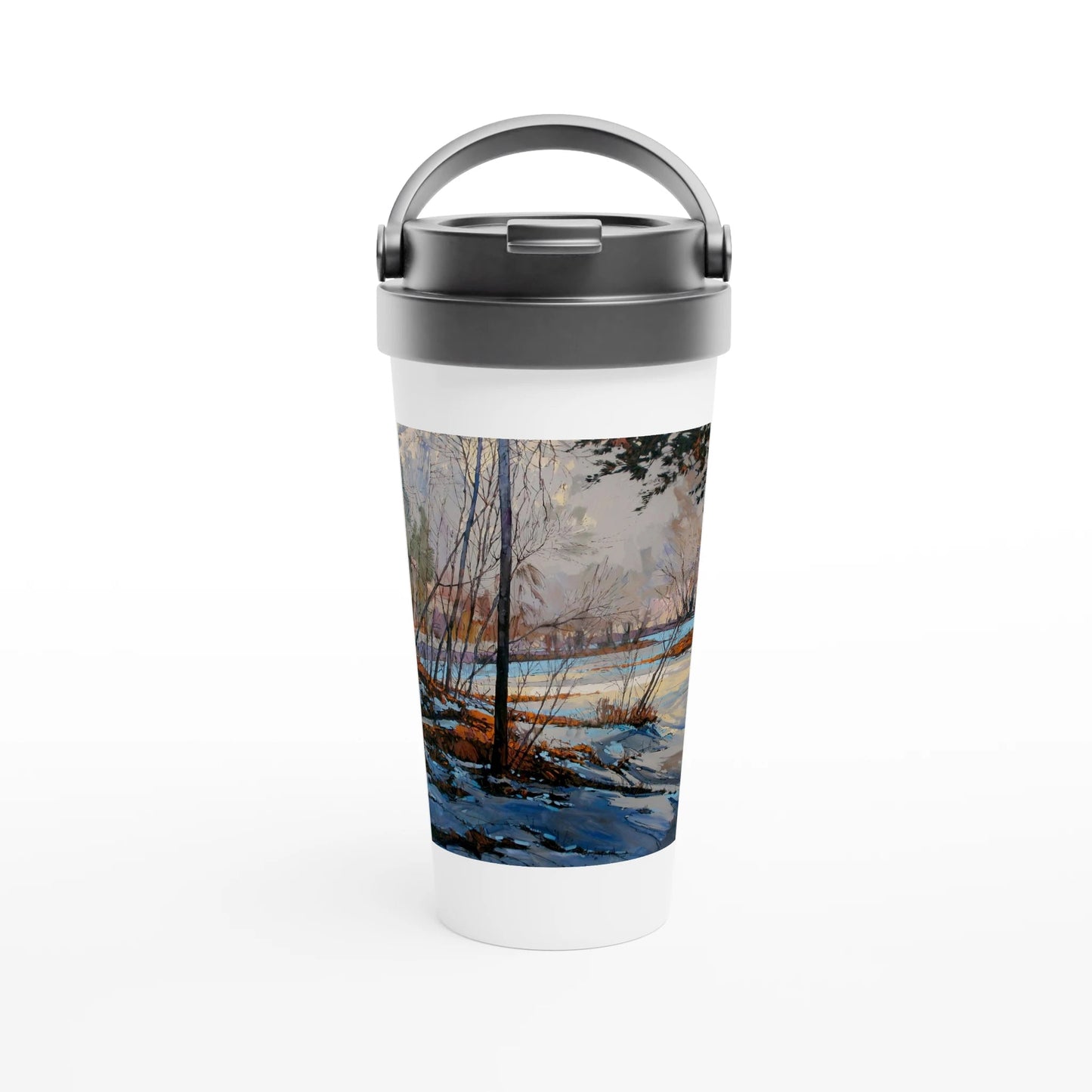Frozen once again - White 15oz Stainless Steel Travel Mug - eduardgurevich