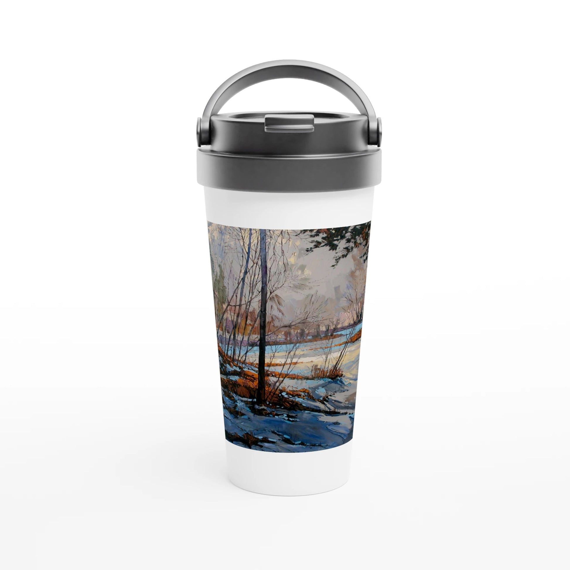 Frozen once again - White 15oz Stainless Steel Travel Mug - eduardgurevich