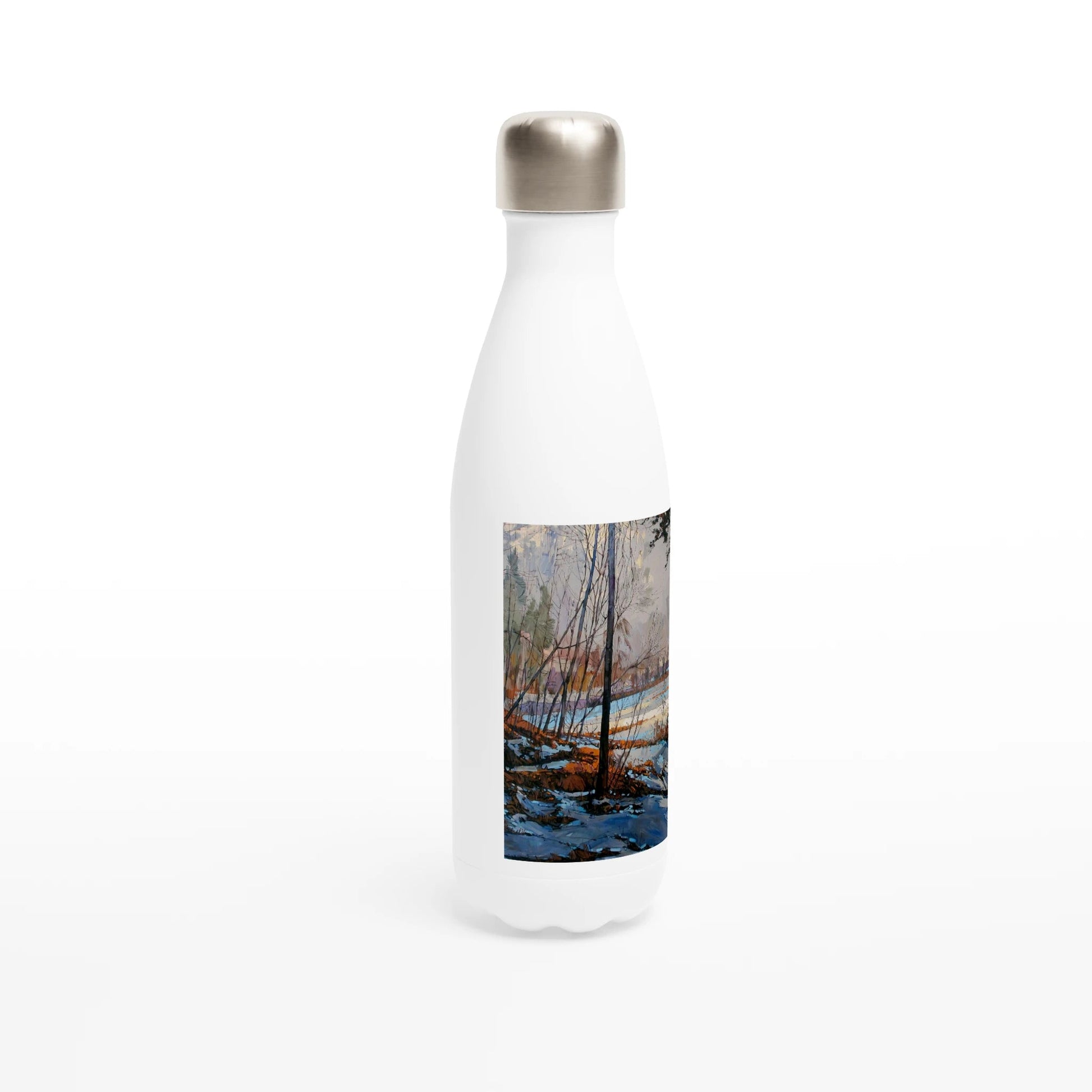 Frozen once again - White 17oz Stainless Steel Water Bottle - eduardgurevich