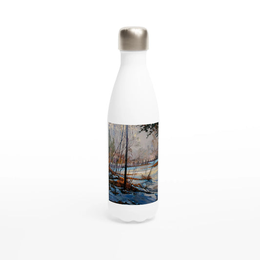 Frozen once again - White 17oz Stainless Steel Water Bottle - eduardgurevich