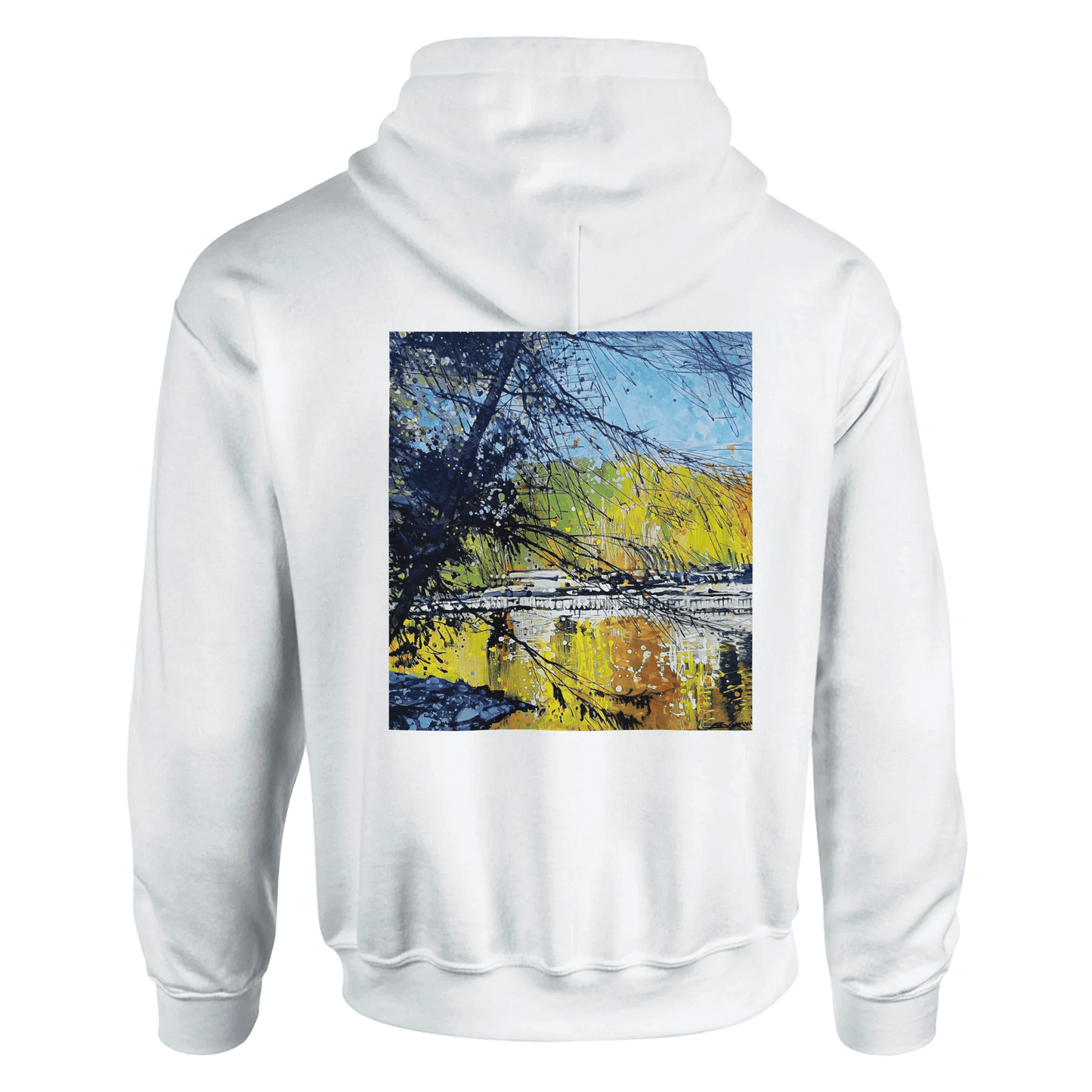 Golden triangle - Classic Unisex Pullover Hoodie | Gildan® 18500 White - eduardgurevich S