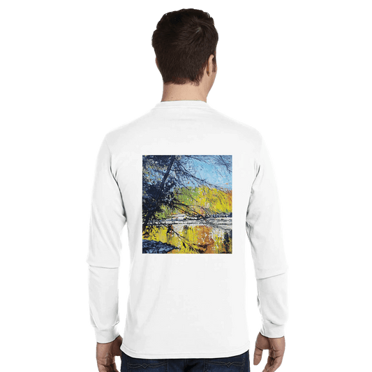Golden triangle - Organic Unisex Classic Long - Sleeve T-Shirt | Econscious EC1500 - eduardgurevich S