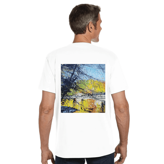 Golden triangle - Organic Unisex Crewneck T-shirt | Econscious EC1000 - eduardgurevich S