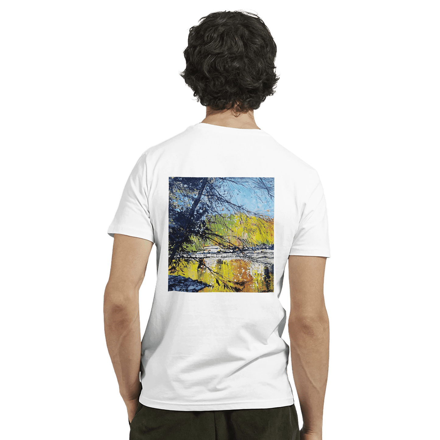 Golden triangle - Organic Unisex USA Made Crewneck T-Shirt | Econscious EC1007U - eduardgurevich S
