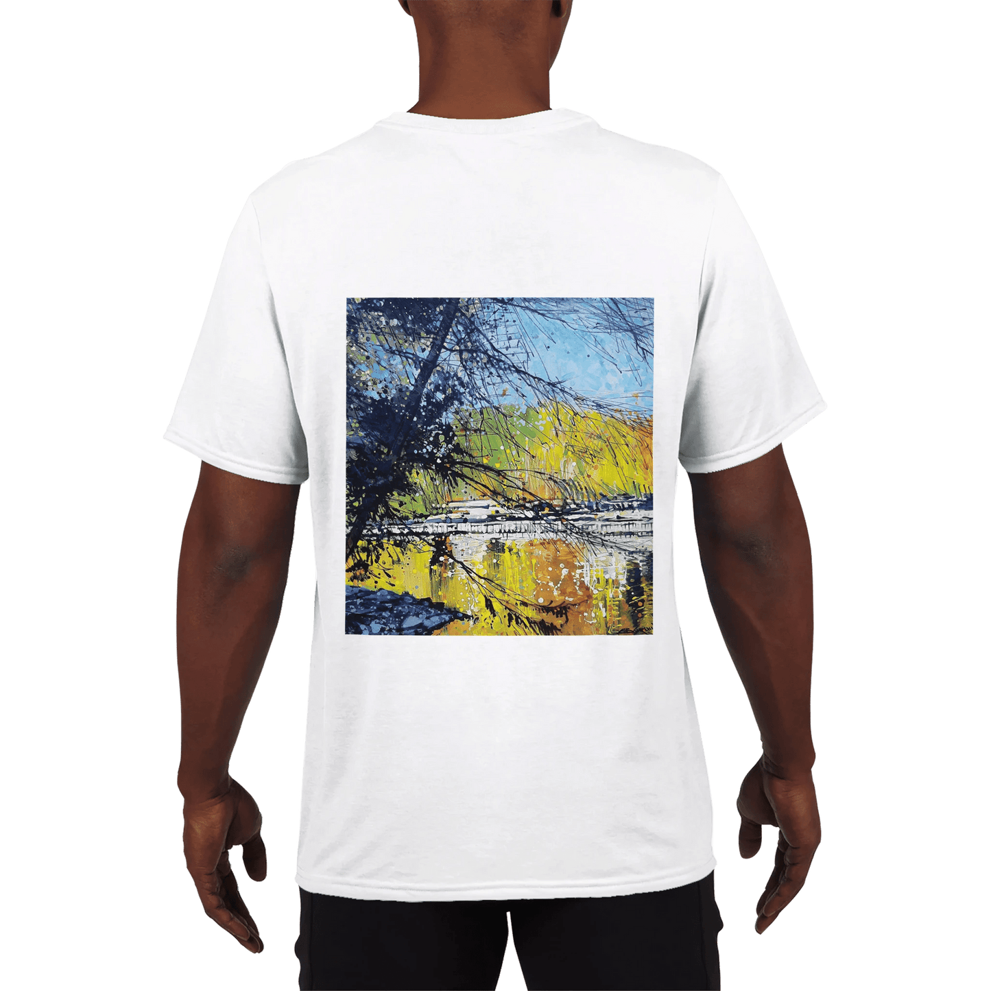 Golden triangle - Performance Unisex Crewneck T-shirt - eduardgurevich S