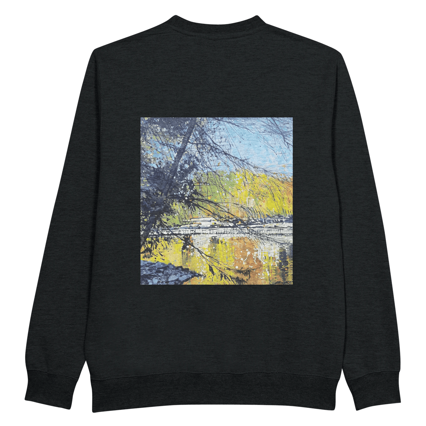 Golden triangle - Premium Unisex Crewneck Sweatshirt - eduardgurevich S
