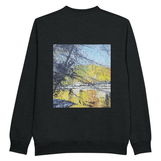 Golden triangle - Premium Unisex Crewneck Sweatshirt - eduardgurevich S