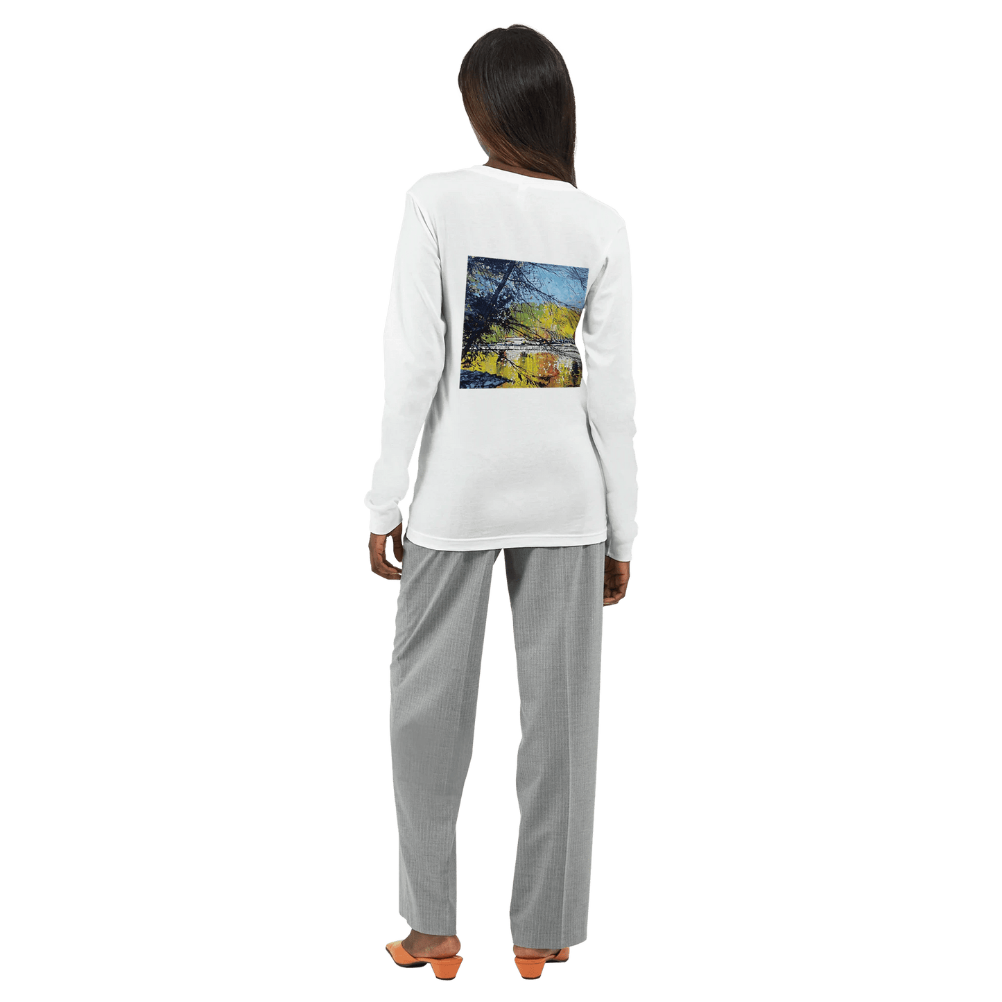 Golden triangle - Premium Unisex Longsleeve T-shirt - eduardgurevich S