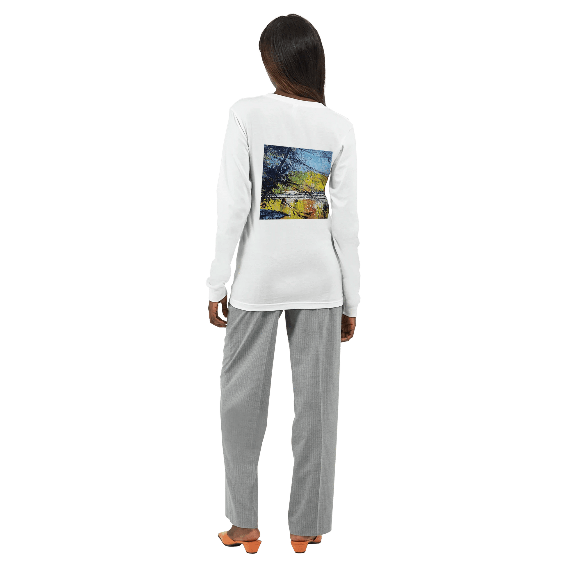 Golden triangle - Premium Unisex Longsleeve T-shirt - eduardgurevich S