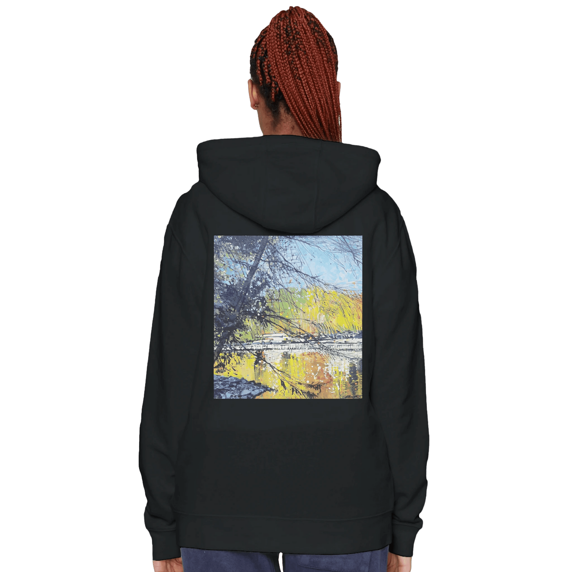 Golden triangle - Premium Unisex Pullover Hoodie | Laneseven LS13001 - eduardgurevich S