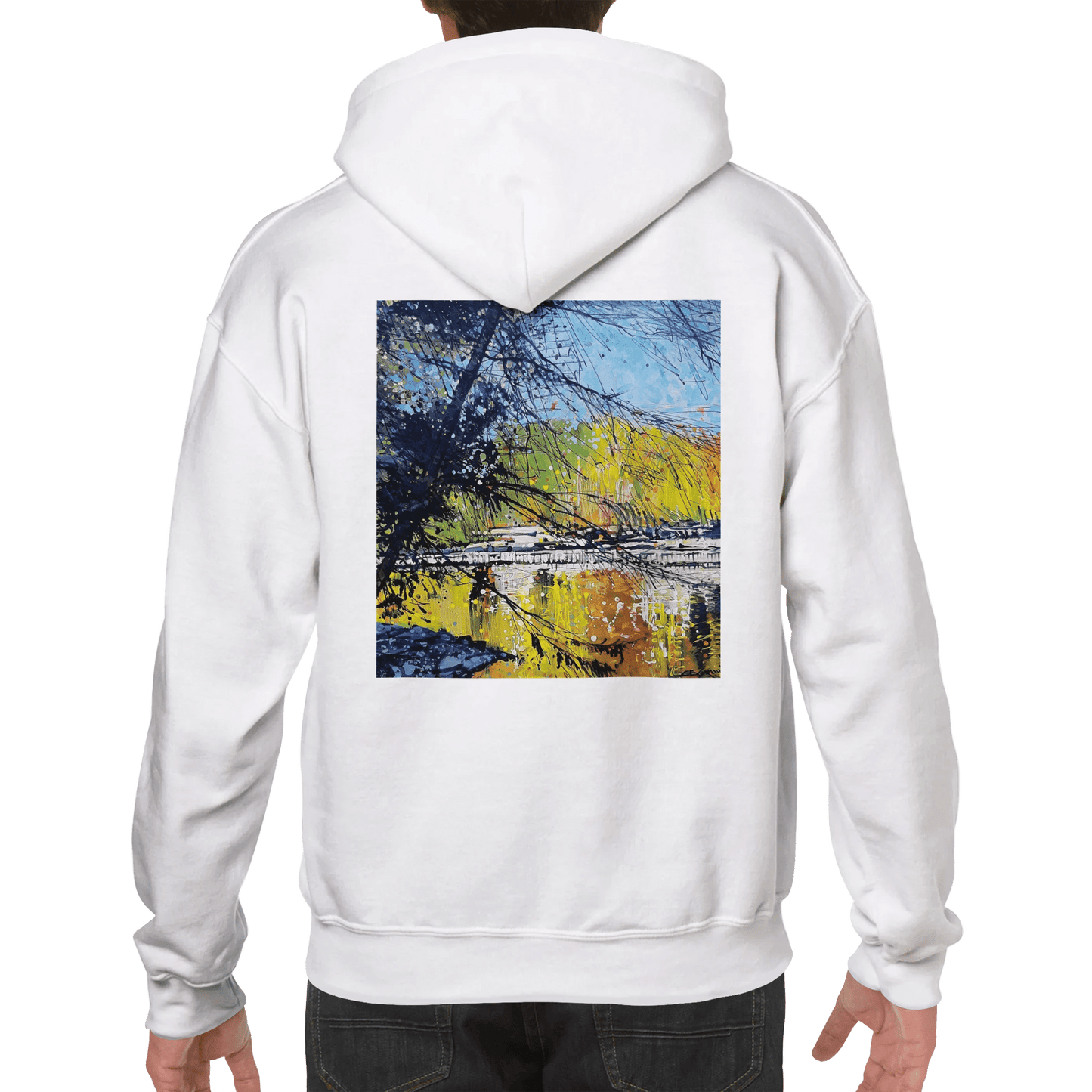 Golden triangle - Premium Unisex Pullover Hoodie - eduardgurevich S
