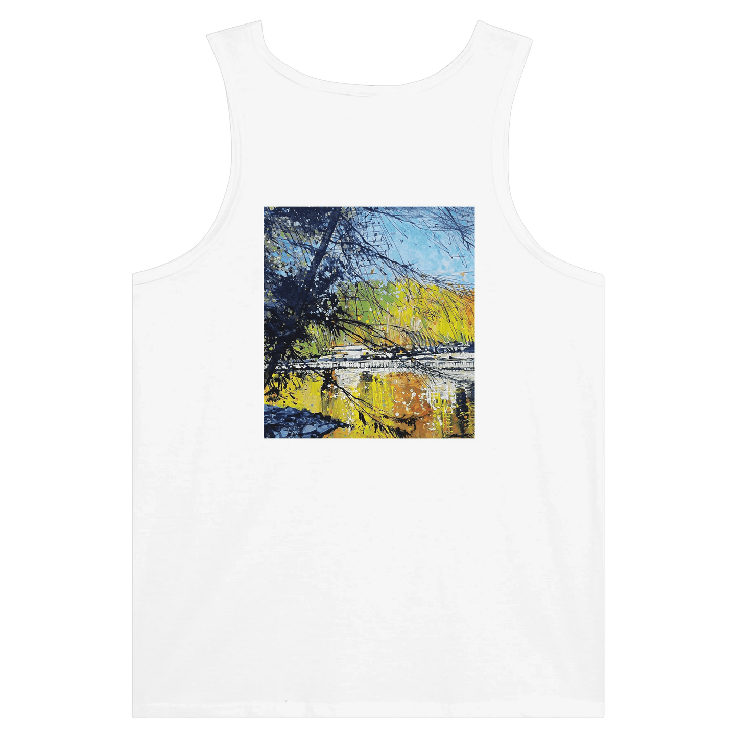 Golden triangle - Premium Unisex Tank Top - eduardgurevich S