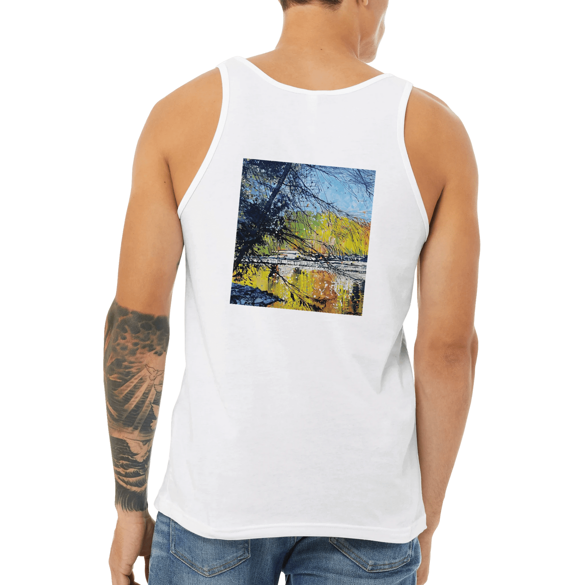 Golden triangle - Premium Unisex Tank Top - eduardgurevich S