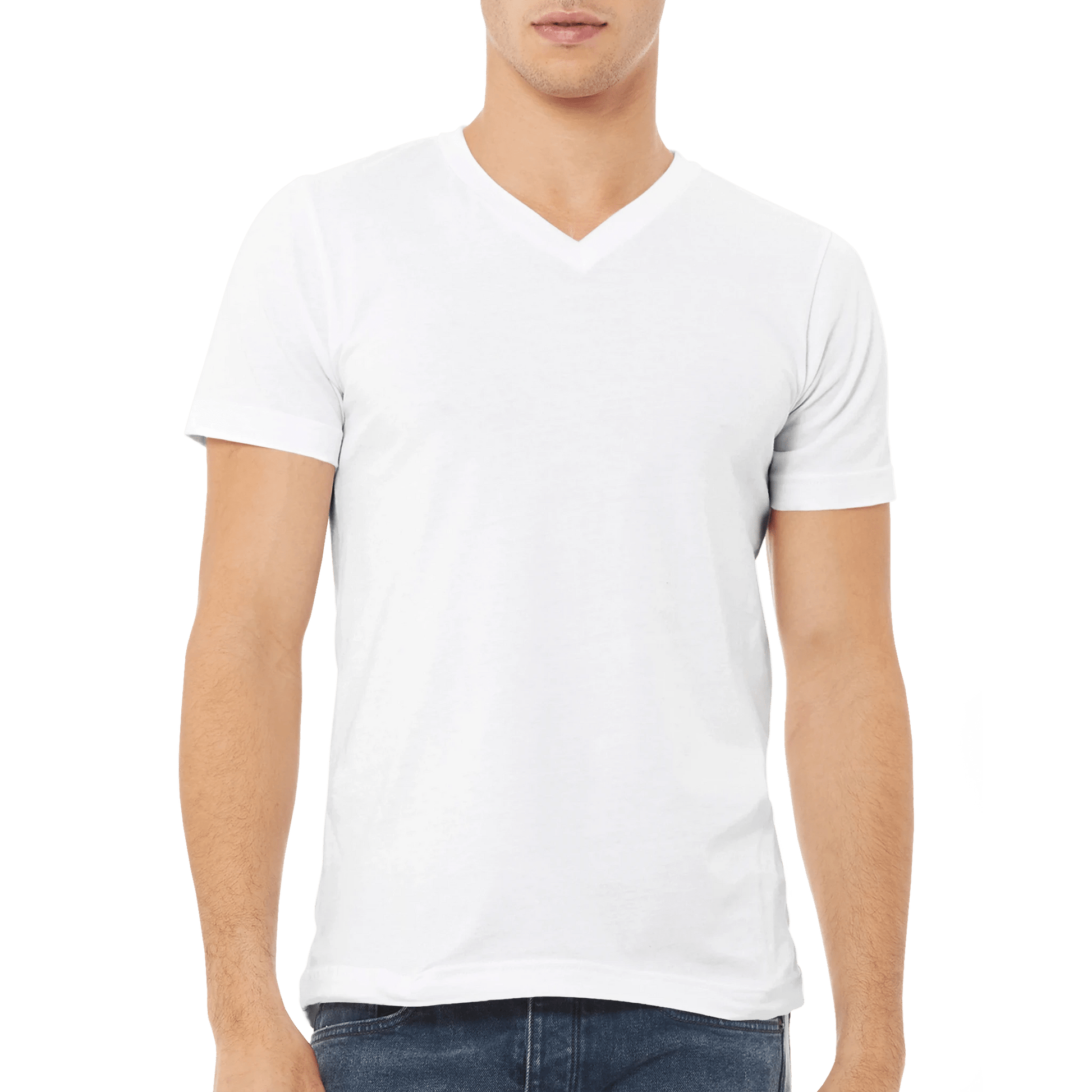 Golden triangle - Premium Unisex V - Neck T-shirt - eduardgurevich S