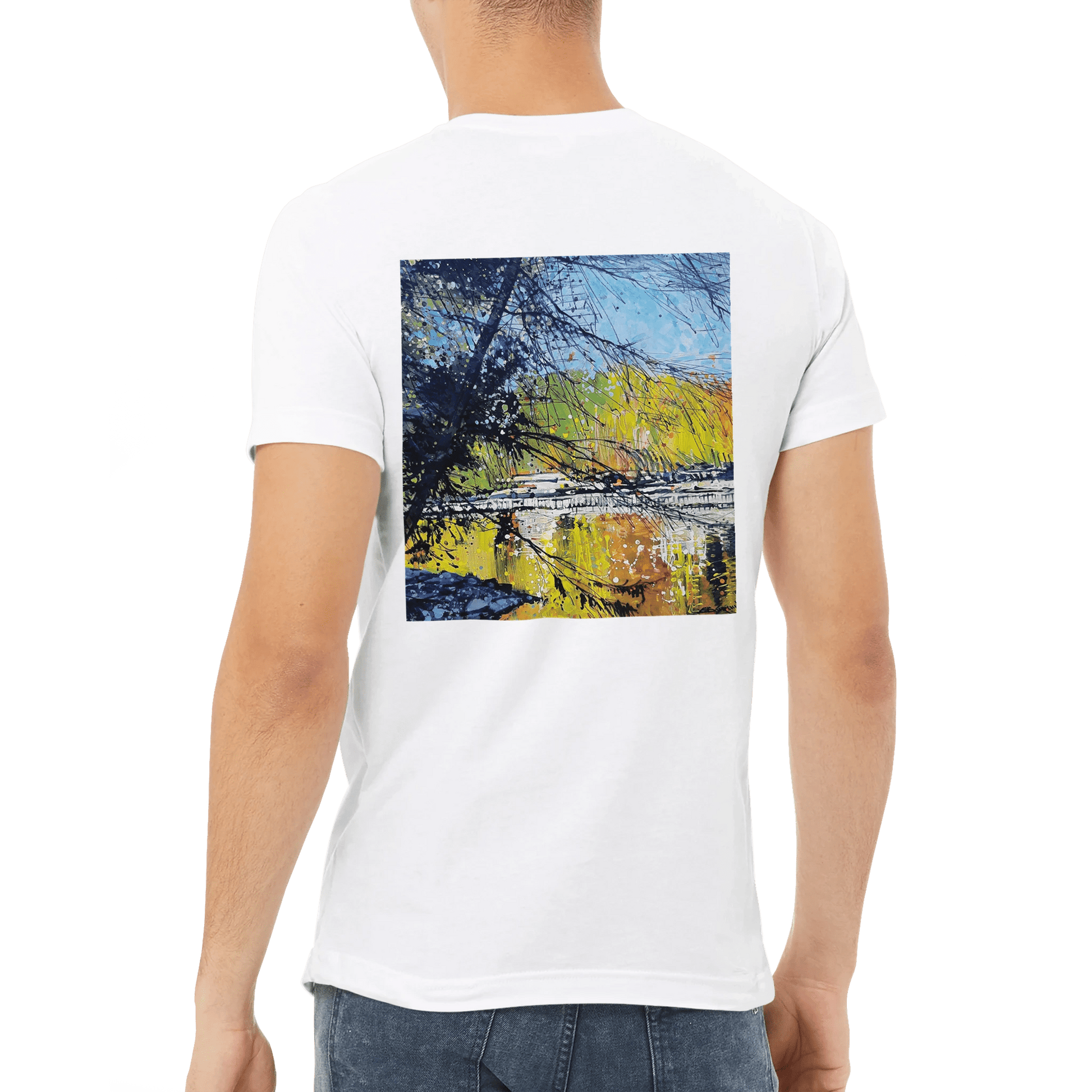 Golden triangle - Premium Unisex V - Neck T-shirt - eduardgurevich S