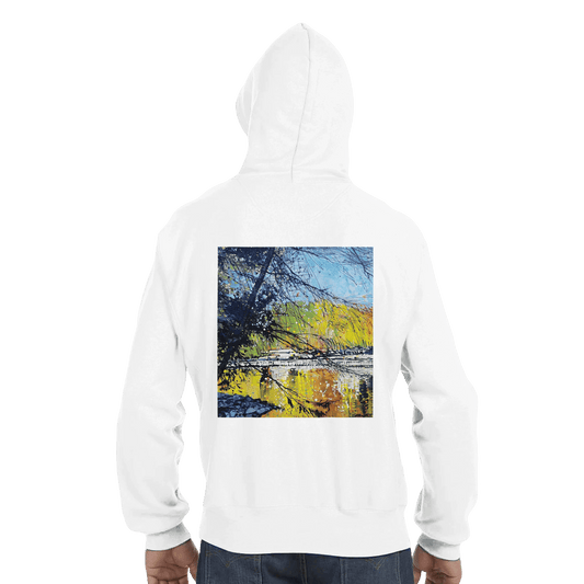 Golden triangle - Recycled polyester Unisex Pullover Hoodie | Champion S1051 - eduardgurevich S