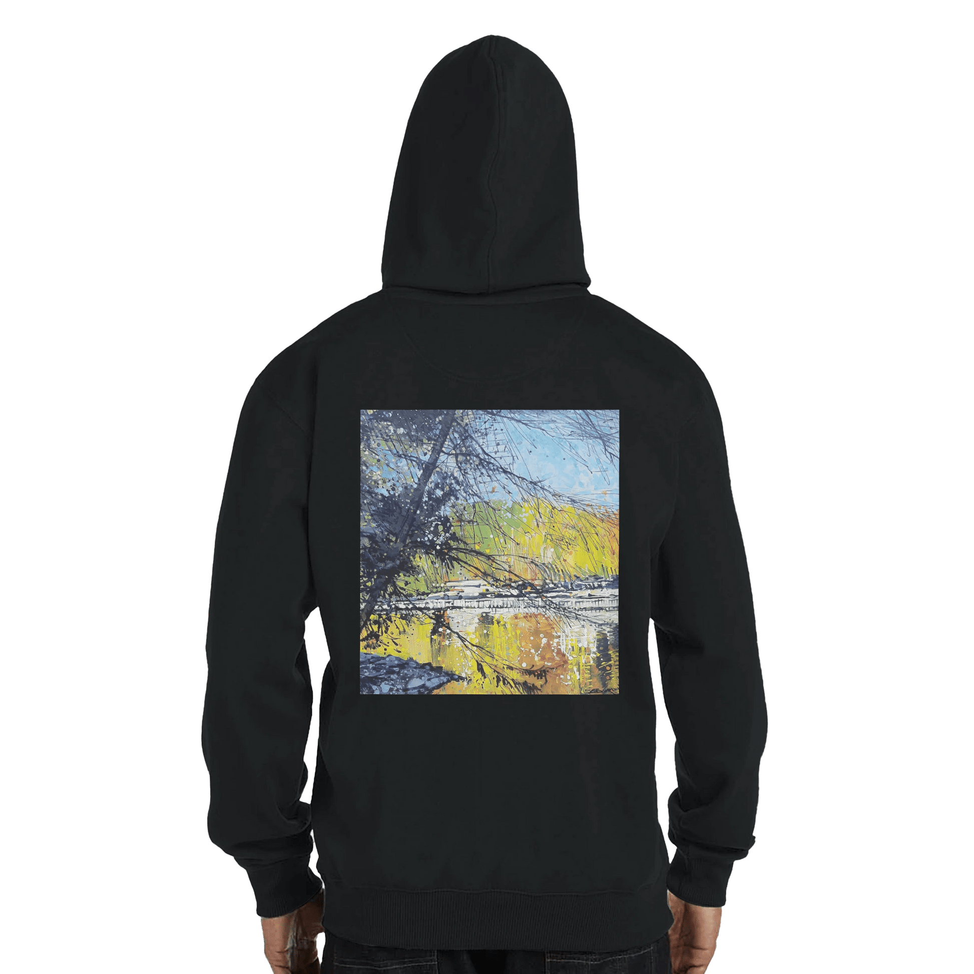 Golden triangle - Recycled Polyester Unisex Pullover Hoodie | Econscious EC5500 - eduardgurevich S
