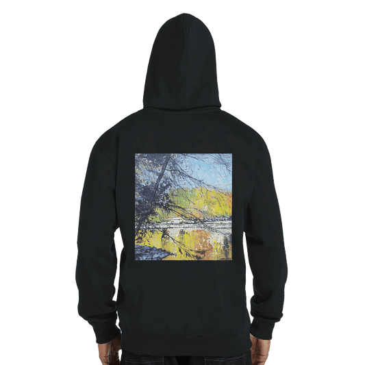 Golden triangle - Recycled Polyester Unisex Pullover Hoodie | Econscious EC5500 - eduardgurevich S