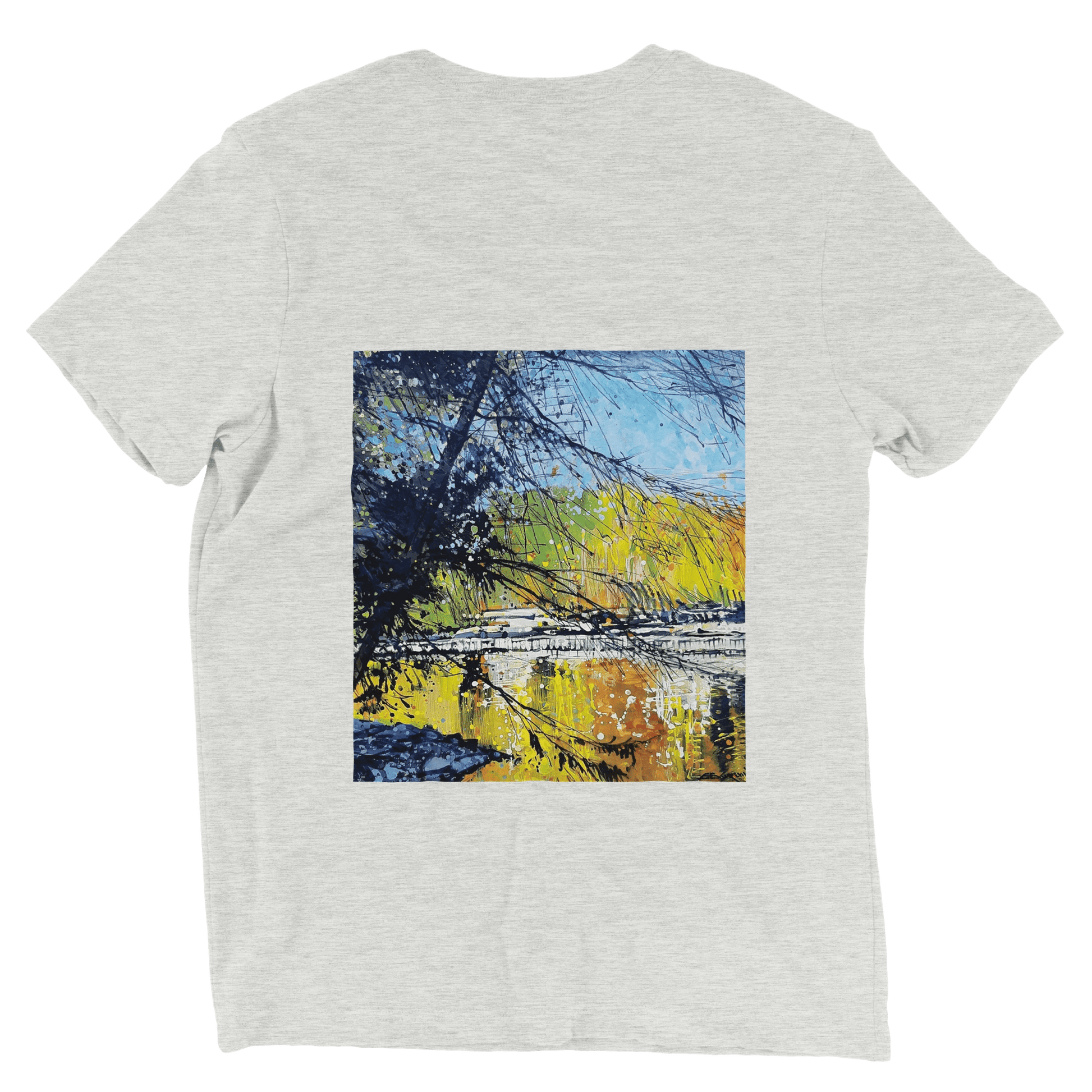 Golden triangle - Triblend Unisex Crewneck T-shirt - eduardgurevich S