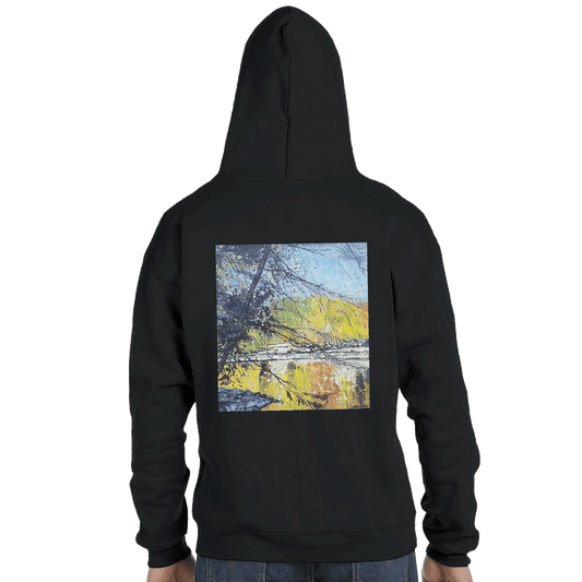 Golden triangle - Unisex Powerblend Zip Hoodie | Champion S800 - eduardgurevich S