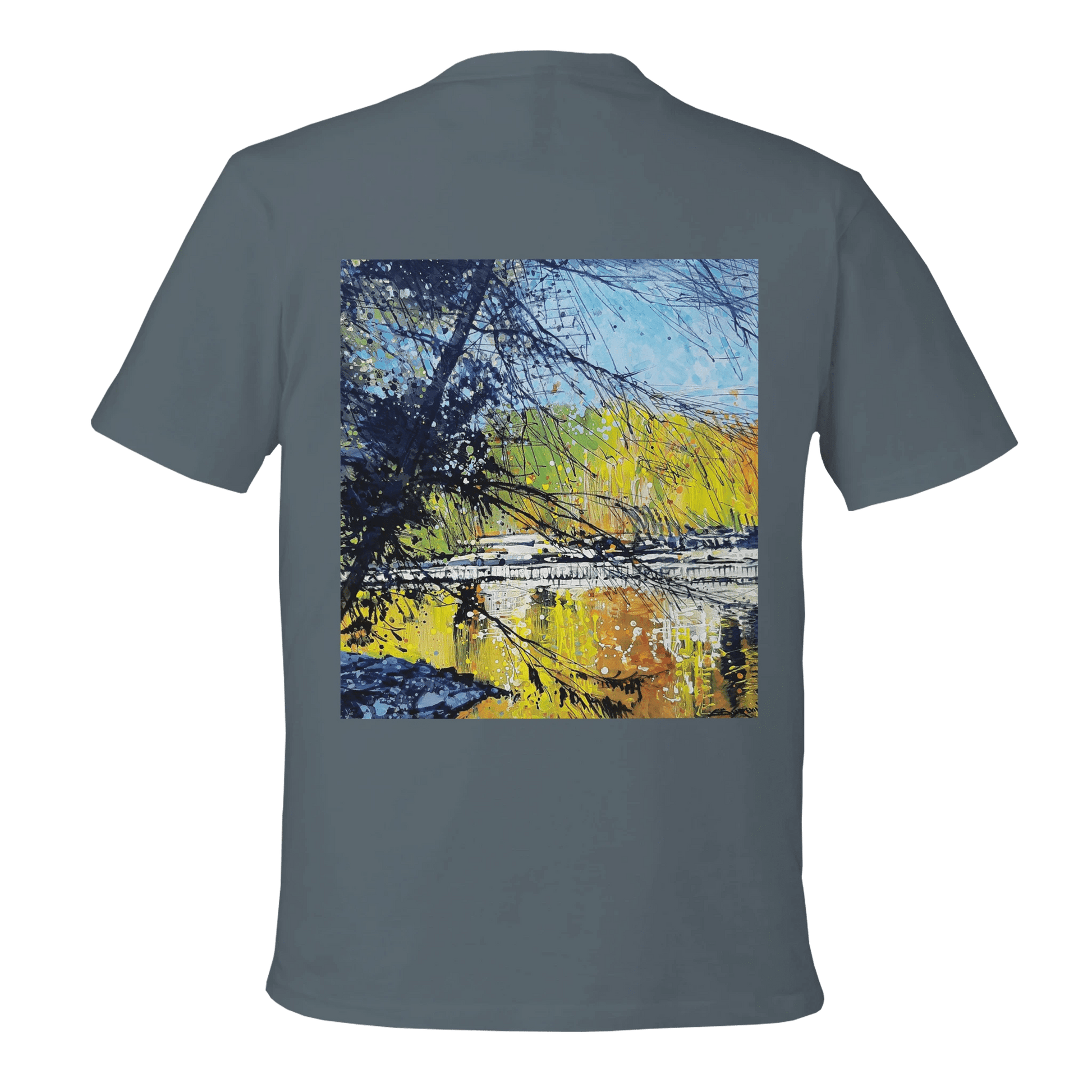 Golden triangle - Unisex Reclaimist Crewneck T-Shirt | Econscious EC1070 - eduardgurevich S