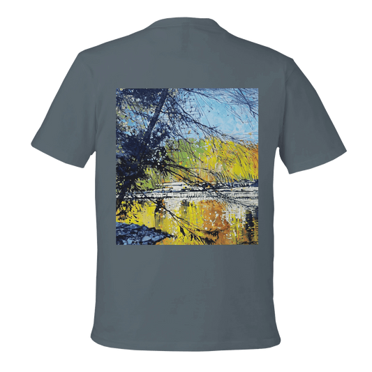 Golden triangle - Unisex Reclaimist Crewneck T-Shirt | Econscious EC1070 - eduardgurevich S
