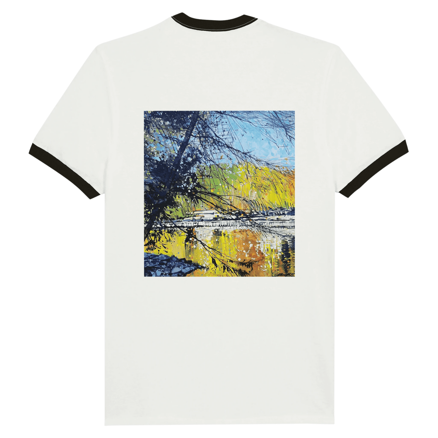 Golden triangle - Unisex Ringer T-shirt - eduardgurevich S