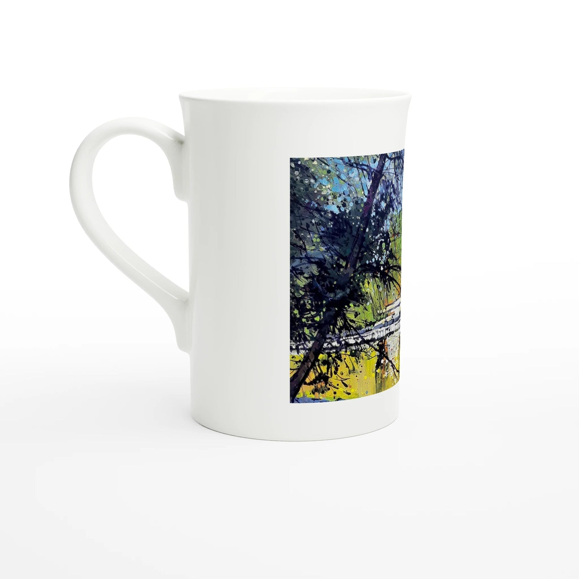 Golden triangle - White 10oz Porcelain Slim Mug - eduardgurevich
