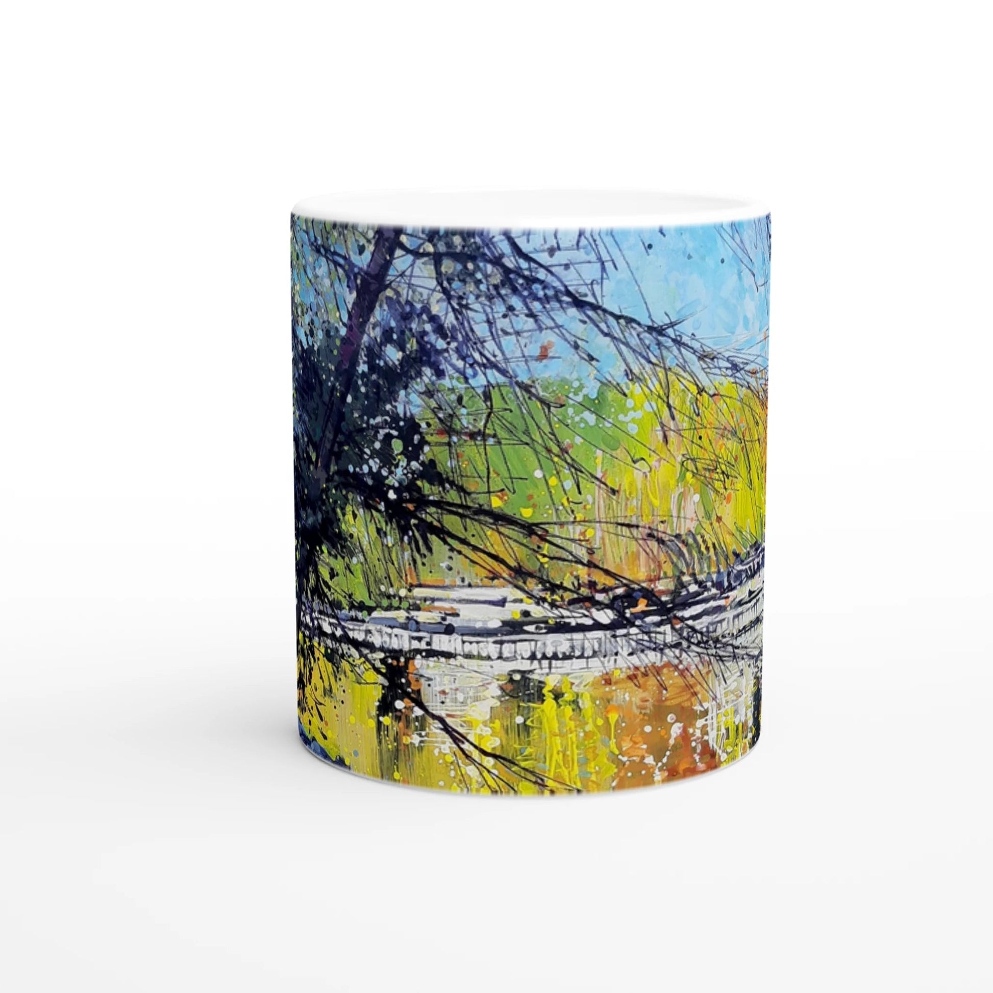 Golden triangle - White 11oz Ceramic Mug - eduardgurevich