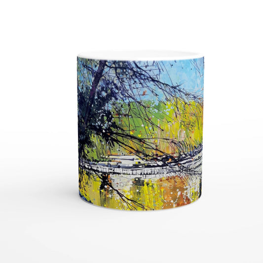 Golden triangle - White 11oz Ceramic Mug - eduardgurevich